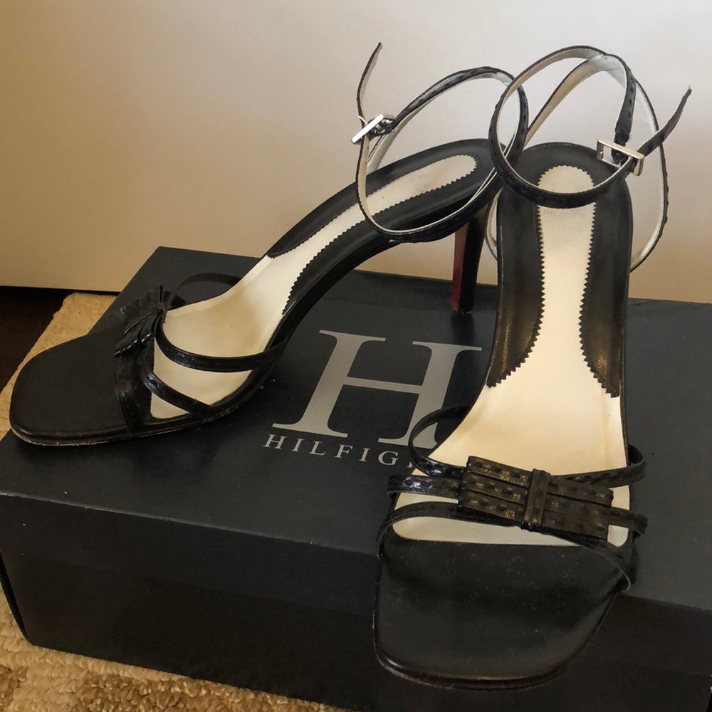 Black Strappy Heels